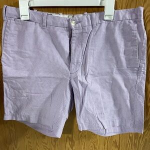 Men's Polo Ralph Lauren Purple Checkered Shorts Size 34